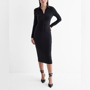 Zara Black Long Sleeve Dress